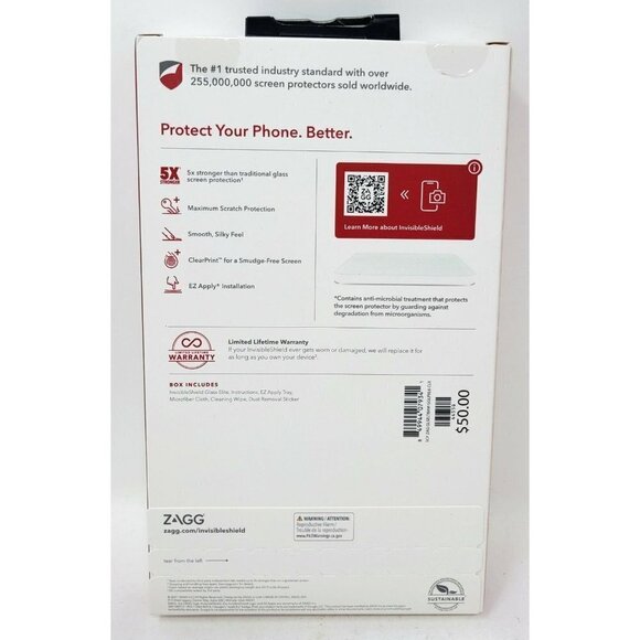 Zagg Glass Elite Screen Protector for Google Pixel 6 5G, Invisible Shield, NEW - Picture 2 of 2